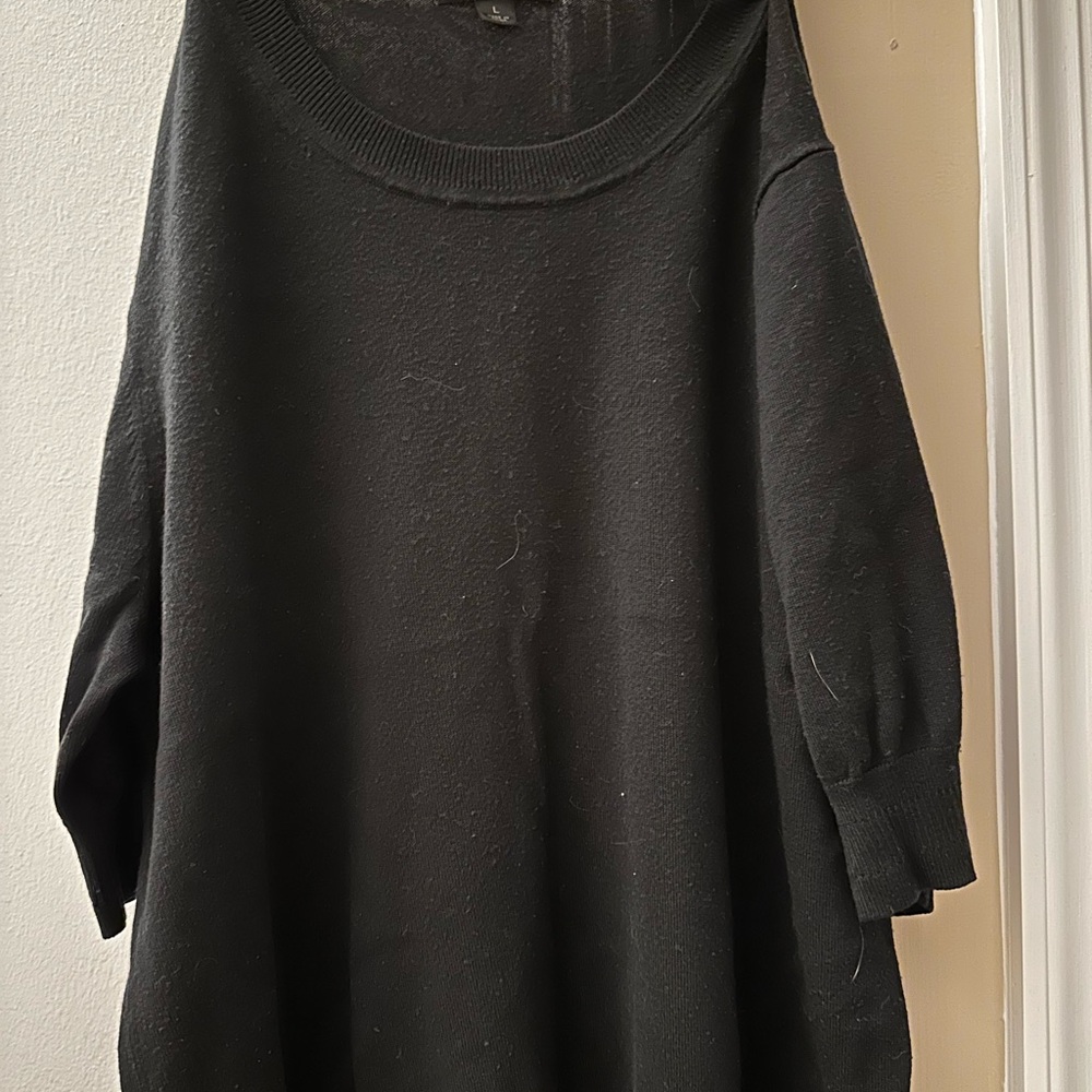 J. Crew Black Crew Neck Sweater